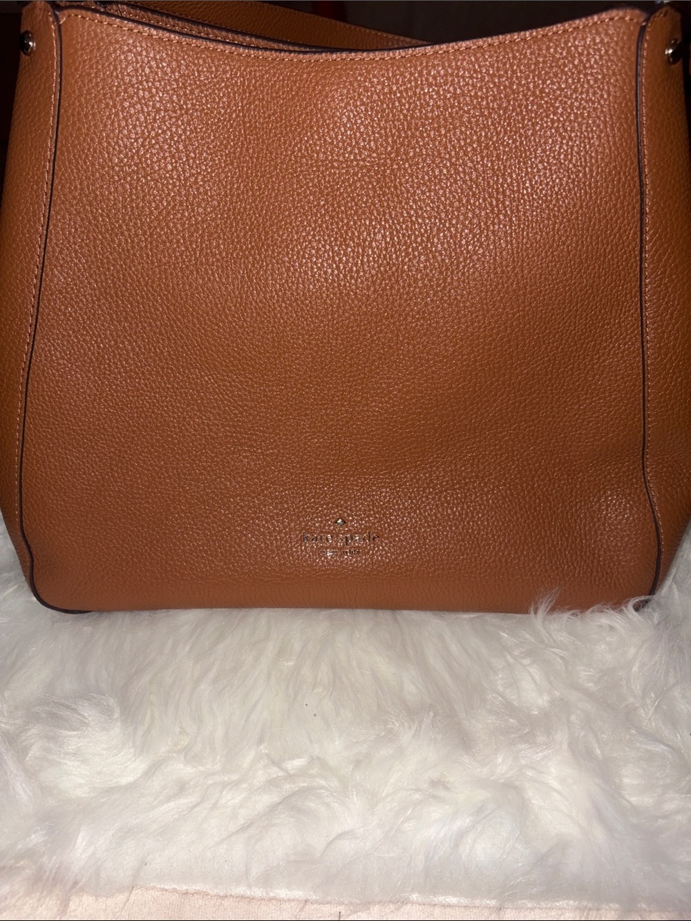 kate spade Rust Pebbled Leather Shoulder Bag - Picture 3 of 12